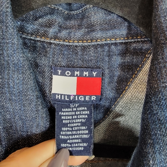 Tommy Hilfiger cropped jean Jacket S/P - Picture 10 of 14
